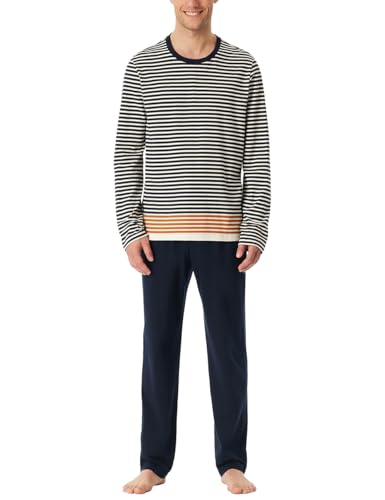 Schiesser Herren Schlafanzug lang-Nightwear Set Pyjamaset, Nachtblau_183127, 54 von Schiesser
