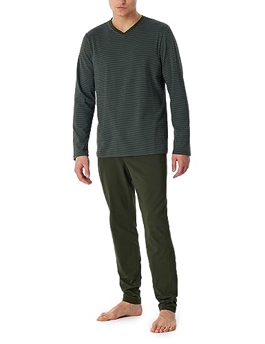 Schiesser Herren Schlafanzug lang-Nightwear Set Pyjamaset, Petrol_180258, 48/ S von Schiesser