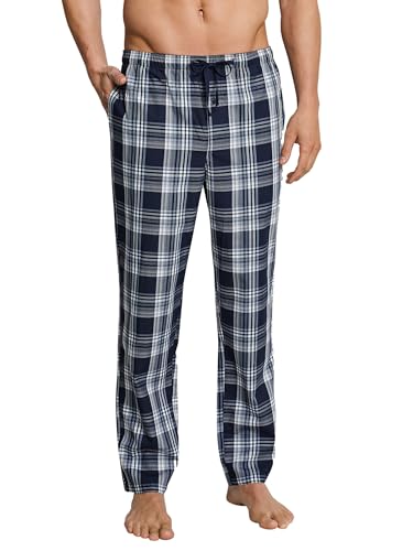 Schiesser Herren Lange Schlafhose Web - Mix + Relax Pyjamaunterteil, Dunkelblau-gem._163842, 52/ L EU von Schiesser