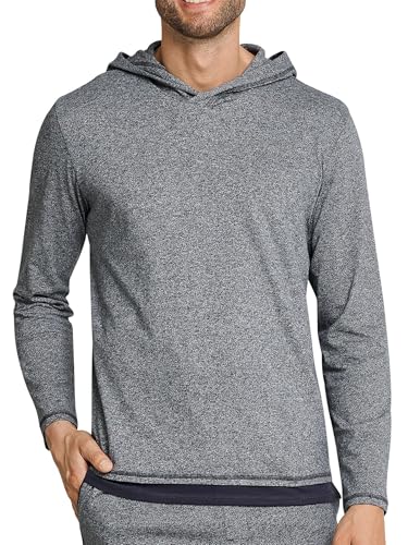 Schiesser Herren Schlafanzugoberteil Shirt 1/1 Langarm - 163759, Größe Herren:50, Farbe:dunkelgrau-Melange von Schiesser