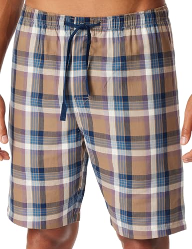 Schiesser Herren Schlafhose kurz Bermuda-Mix + Relax-Organic Cotton Pyjamaunterteil, Nougat_182191, 50 von Schiesser