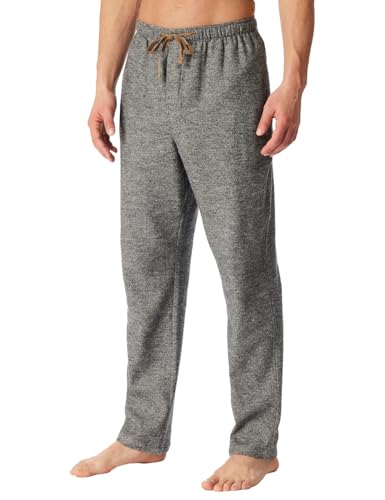 Schiesser Herren Schlafhose lang Loungewear Webflanell Organic-Mix + Relax Pyjamaunterteil, dunkelgrau-Mel_183107, 54 von Schiesser