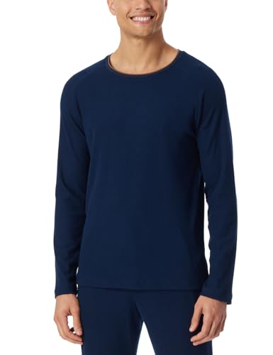 Schlafshirt Langarm Rundhals - Doppelripp - Mix + Relax von Schiesser