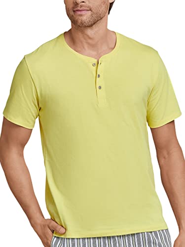 Schiesser Herren Schlafshirt kurzarm mit Knopfleiste - Mix + Relax von Schiesser