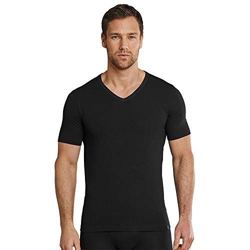 Schiesser Herren Shirt 1/2 Arm Unterhemd, Schwarz (000), 5 von Schiesser