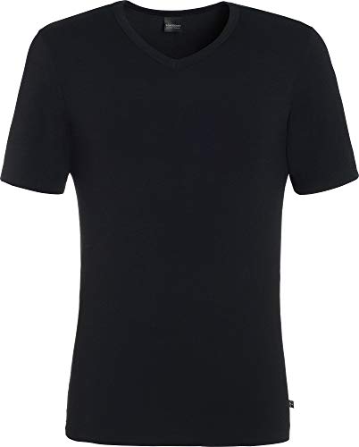 Schiesser Herren Shirt 1/2 Arm Unterhemd, Schwarz (000), L EU von Schiesser