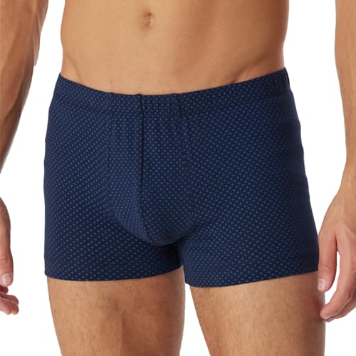 Schiesser Herren Short für Männer weich und bequem ohne Gummibund Bio Baumwolle-Cotton Casual Unterwäsche, dunkelblau_180504, 8/ XXL von Schiesser