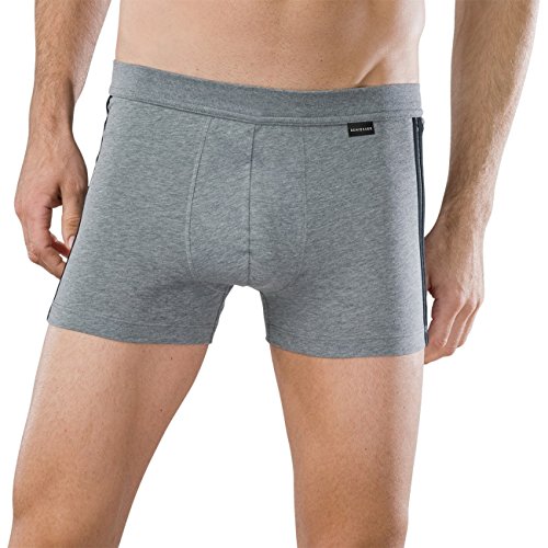 Schiesser Herren Shorts Cotton Essentials 4er Pack, Farbe:Anthrazit (203);Größe:7/XL von Schiesser