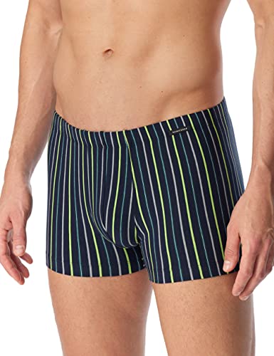 Schiesser Herren Shorts Retroshorts, dunkelblau grün gestreift, 4 von Schiesser