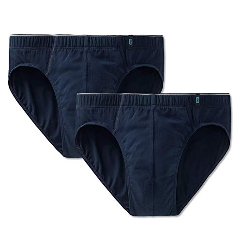 Schiesser Herren Slip 2er Pack - Supermini, Cotton Stretch, Uni, Serie 95/5 (dunkelblau (801 Admiral), XXL (XX-Large, 2-Pack)) von Schiesser