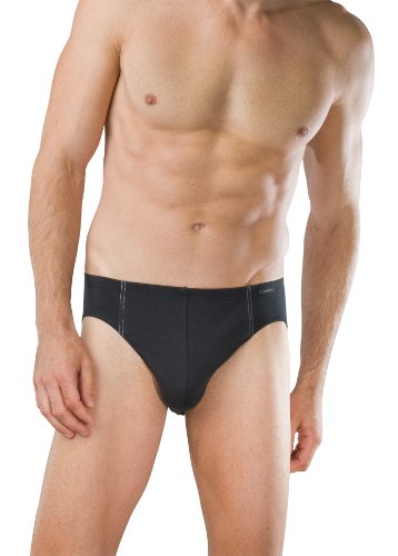 Schiesser Herren Slip 3 Stück Essential Slip 3er Pack Men Supermini - Schwarz: Größe: S (Gr.4) von Schiesser