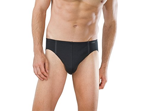Schiesser Herren Slip 3 er Pack 005221-000, Gr. 7 (XL), Schwarz (000-schwarz) von Schiesser