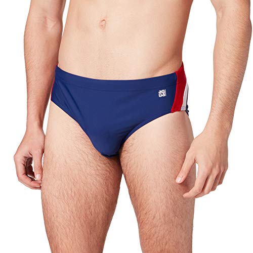 Schiesser Herren Slip Badehose, blau, 4 von Schiesser