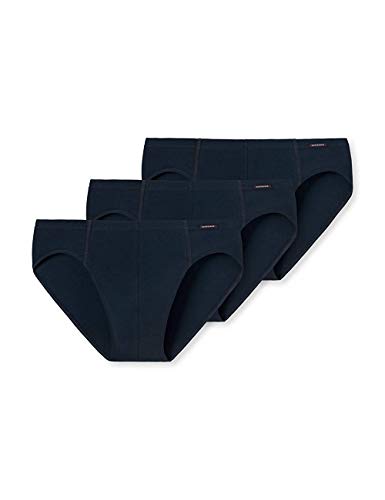 Schiesser Herren 3 Pack Mit Weichem Bund - Essentials Slip, Dunkelblau_205221, L EU von Schiesser