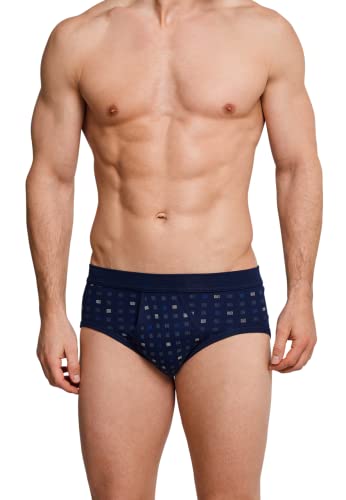 Schiesser Herren 2 Pack Sportslip Mit Eingriff - Essentials Slip, Navy_225167, M EU von Schiesser