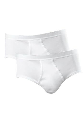 Schiesser Herren 2 Pack Sportslip Mit Eingriff - Original Feinripp Slip, Weiss_005136, XXL EU von Schiesser