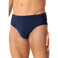 Schiesser Herren Slip blau Baumwolle gemustert von Schiesser
