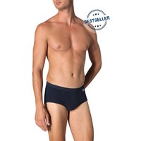 Schiesser Herren Slip blau Baumwolle unifarben von Schiesser