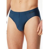 Schiesser Herren Slip blau Mikrofaser/Funktion Gestreift von Schiesser