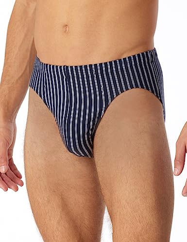 Schiesser Herren Minislip für Männer Weich und Bequem Ohne Gummibund Bio Baumwolle-Cotton Casual Unterwäsche, Dunkelblau_180498, XL von Schiesser