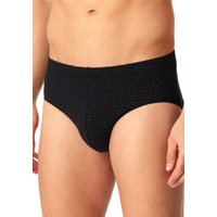 Schiesser Herren Slip schwarz Baumwolle gemustert von Schiesser