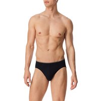 Schiesser Herren Slip schwarz Baumwolle unifarben von Schiesser