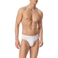 Schiesser Herren Slip Weiß Baumwolle unifarben von Schiesser