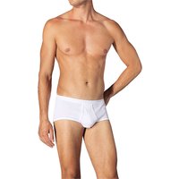 Schiesser Herren Slip Weiß Baumwolle unifarben von Schiesser
