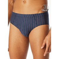 Schiesser Herren Slips blau Baumwolle & Mix Gestreift von Schiesser