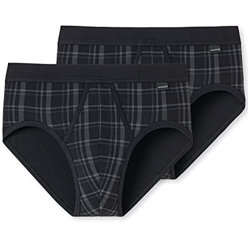 Schiesser Herren Slips mit Eingriff | 2er Pack | 172691 (XXL, schwarz) von Schiesser