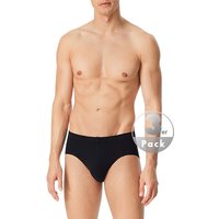 Schiesser Herren Slips Schwarz Baumwolle unifarben von Schiesser