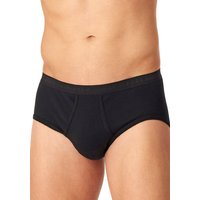 Schiesser Herren Slips Schwarz Baumwolle unifarben von Schiesser
