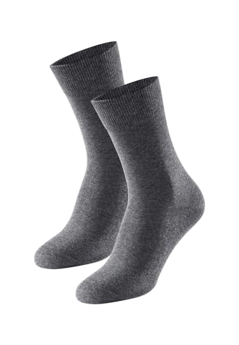 Schiesser Herren Socken 2er Pack Doppelpack 95/5-178472, Größe Herren:39/42, Farbe:anthrazit-melange von Schiesser