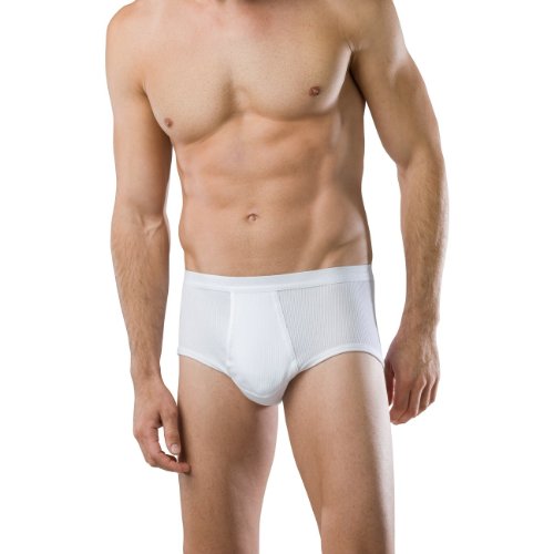 Schiesser Herren Sport Slip Classics doppelripp Brief 2er Pack, Farbe:Weiß (100);Größe:14/6XL von Schiesser