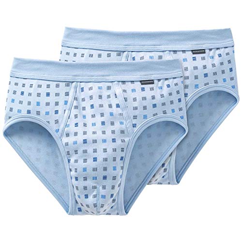 Schiesser Herren 2 Pack Sportslip Mit Eingriff - Essentials Slip, Air_225167, XXL EU von Schiesser