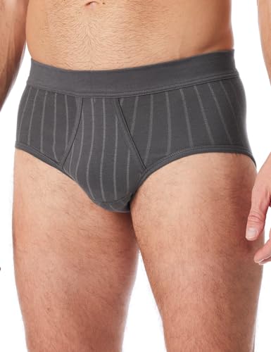 Schiesser Herren Sportslip mit Eingriff-Fine Interlock Slip, anthrazit_181835, L von Schiesser