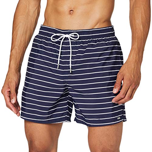 Schiesser Herren Swimshorts Shorts, Blau (Dunkelblau-Gem. 835), 12 von Schiesser