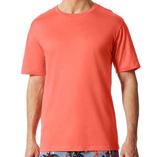 Schiesser Herren T-Shirt Rundhals Pyjamaoberteil, Papaya, 54 von Schiesser