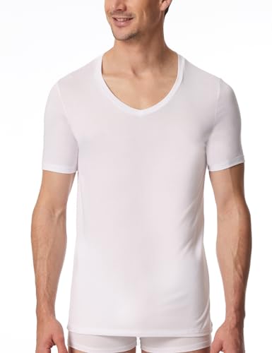 Schiesser Herren Shirt V-Ausschnitt-Premium Modal Unterhemd, Weiss_181531, 4 von Schiesser