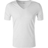 Schiesser Herren T-Shirt weiß Baumwolle unifarben von Schiesser