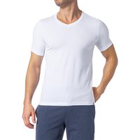 Schiesser Herren T-Shirt weiß Baumwolle unifarben von Schiesser
