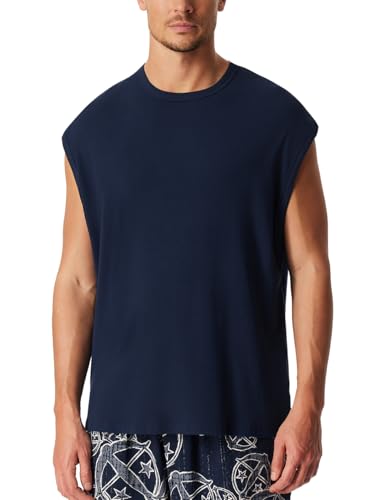 Schiesser Herren T ärmellos Doppelripp Organic Cotton 150 Years Baselayer-Shirt, Admiral_183222, 50 von Schiesser