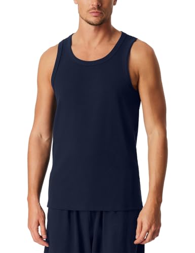 Schiesser Herren Tank Top Doppelripp Organic Cotton 150 Years Baselayer-Shirt, Admiral_183219, 52 von Schiesser