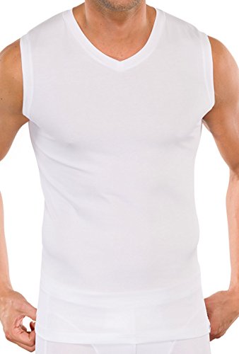 Herren Tank Top Long Life Cotton Weiß 4 von Schiesser