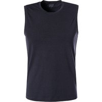 Schiesser Herren Tanktop blau Baumwolle unifarben von Schiesser