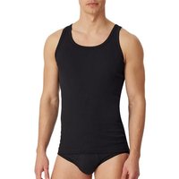 Schiesser Herren Tanktops schwarz Baumwolle unifarben von Schiesser