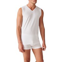 Schiesser Herren Tanktops weiß Baumwolle unifarben von Schiesser