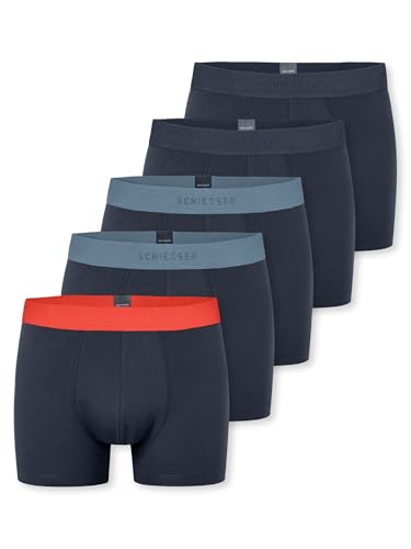Schiesser Herren Trunk 5-Pack 95/5 - dunkelblau - Größe 8 von Schiesser