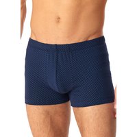 Schiesser Herren Trunk blau Baumwolle gemustert von Schiesser