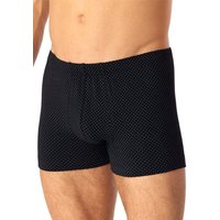 Schiesser Herren Trunk schwarz Baumwolle gemustert von Schiesser